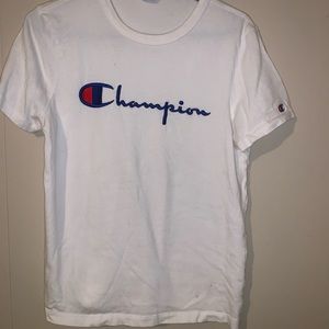 White champion shirt